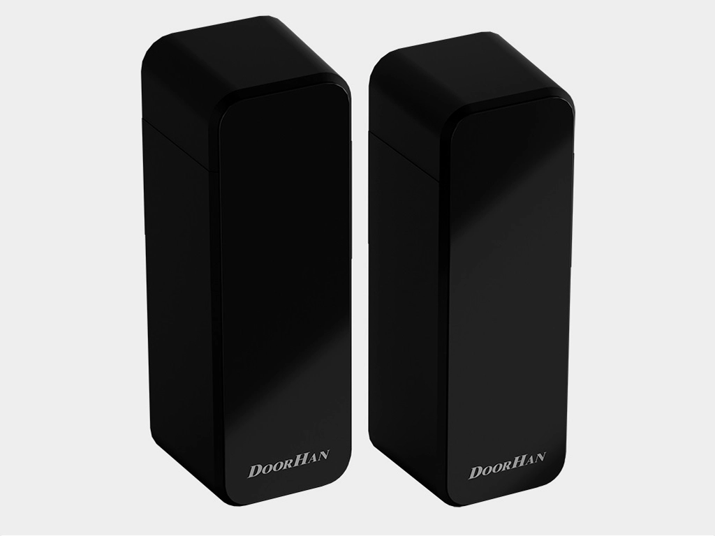 Беспроводные фотоэлементы безопасности c поворотной платой для несимметричных проемов серии photocell-pro (фотоэлемент-про), состоящие из инфракрасного передатчика и приемника.