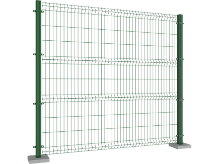 Заборные секции из сварной сетки и комплектация